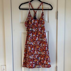 Outdoor Voices | Red Paprika Blooms Patter Exercise Dress Size Medium